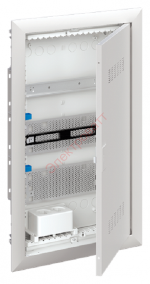 Шкаф мультимедийный с дверью с вентиляционными отверстиями и DIN-рейкой UK630MV (3 ряда) ABB