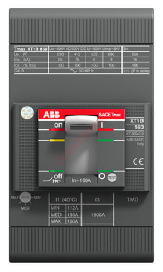 ABB Tmax Выключатель автоматический XT1B 160 TDM 63-630 3p F F