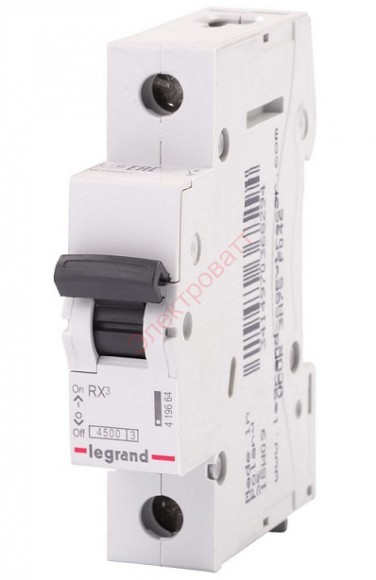 Автоматический выключатель Legrand RX3 1П 50A 4,5кА C 419669 (автомат)