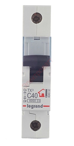 Автомат TX3 C40A 1П 6kA автоматический выключатель 404032 Legrand 