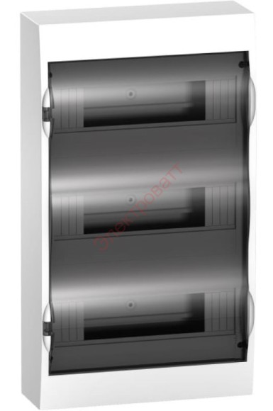Шкаф навесной SE Easy9 на 36 модулей (3x12) с прозрачной дверью с клемниками N+PE