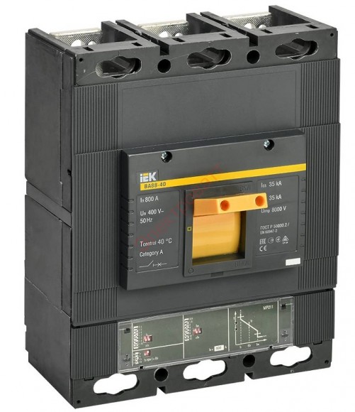 Автоматический выключатель ВА88-40 3Р 800А 35кА с электронным расцепителем MP 211 ИЭК (автомат)