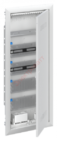 Шкаф мультимедийный с дверью с вентиляционными отверстиями и DIN-рейкой UK650MV (5 рядов) ABB
