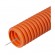Труба ПНД 25мм гофрированная с зондом легкая оранжевая/50м