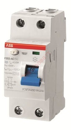 УЗО ABB F202 AC-40/0,1 2-х полюсное тип AC 40A 100mA