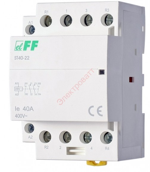 Контактор  ST-40-22 модульный с индикатором включения F&F EA13.001.019