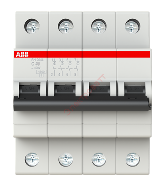 Автоматический выключатель SH204L C50 ABB 4-полюсный (автомат) 