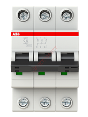Автоматический выключатель S203 80А 6кА ABB 3-полюсный (автомат) 