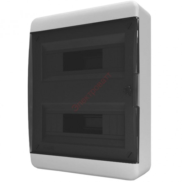 Щит BNK 40-24-1 24 модуля Tekfor бокс IP41 навесной прозрачная черная дверца