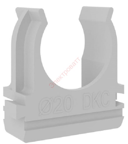 Клипса-крепёж d20мм держатель с защелкой для труб DKC  100 шт 51020