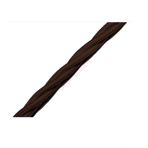 Ретро провод 3x1,5мм Bironi ГОСТ коричневый матовый (бухта 50м)
