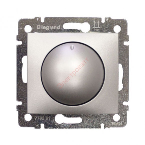 Legrand 770261 Поворотный светорегулятор Valena 40-400 Вт/40-400 ВА алюминий